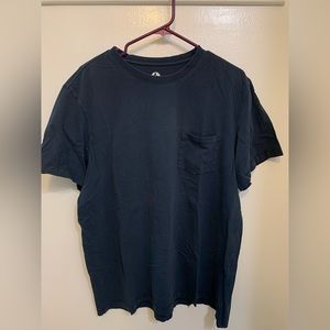 American Giant Heavyweight Pocket Tee- Navy